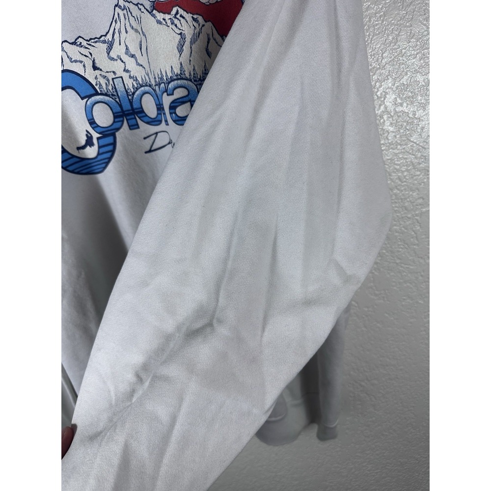 Vintage 1979 Colorado Denver Sweatshirt Raglan Mountain Graphic Crewneck 70s - Picture 5 of 12